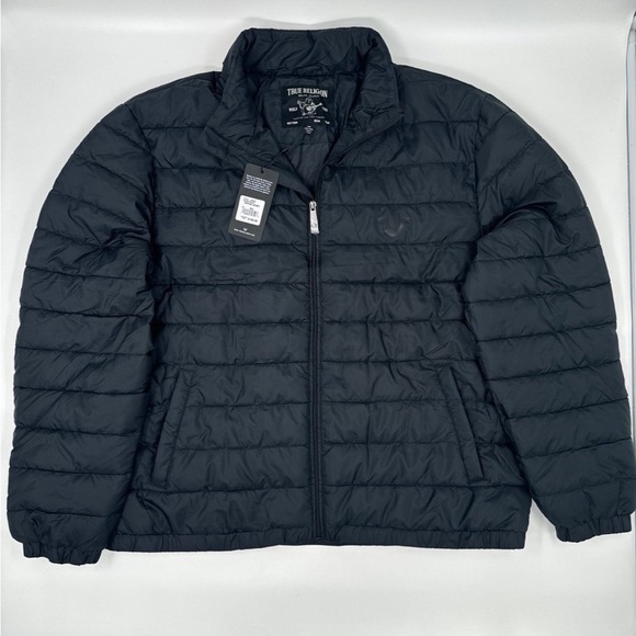 New With Tags - True Religion Black Puffer Jacket - Size 2XL
